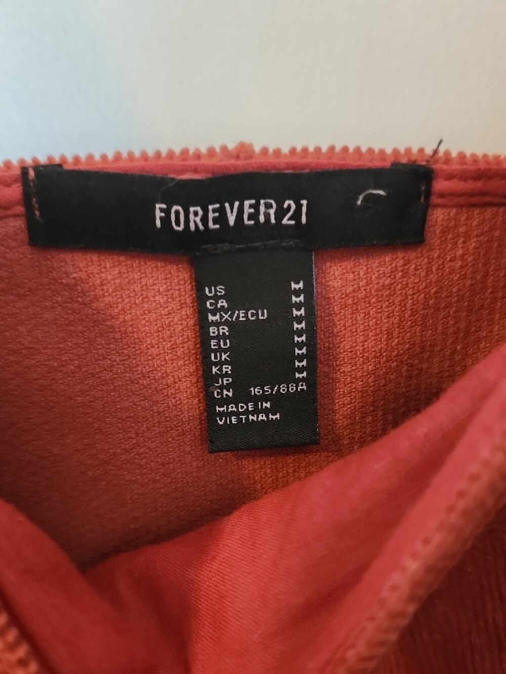 Forever 21 Rust Corduroy Sleeveless Mini Dress with Button Detail - Picture 5 of 5
